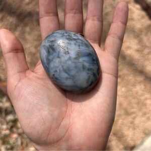 Blue and Gray Polished Stone